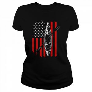 Kayaking Cool American Flag KayakShirt Shirt Classic Women's T-shirt