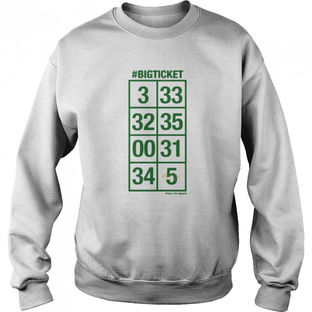 Kg Big Ticket Banner Tee Shirt Unisex Sweatshirt