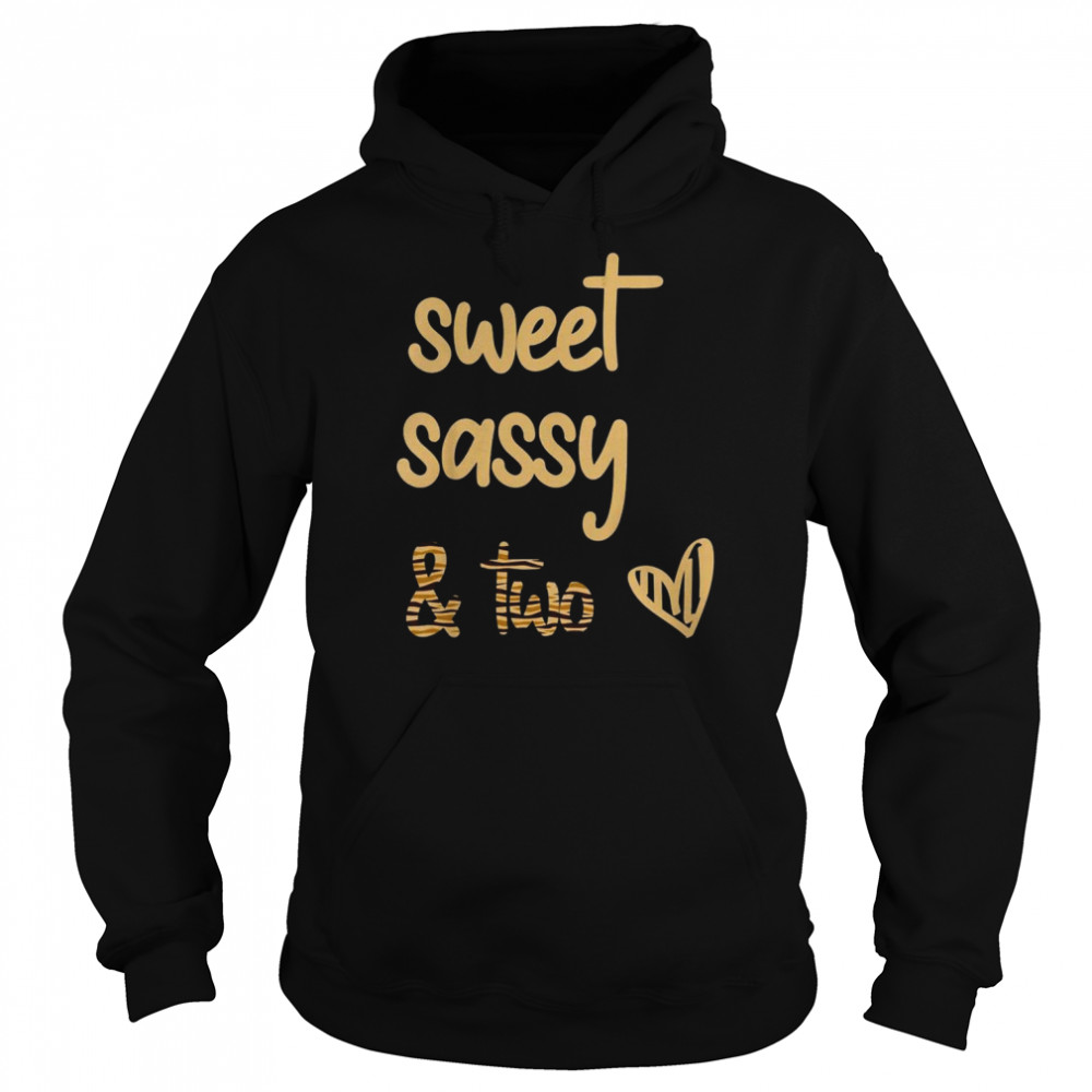 Kids Birthday girl for toddler n Sweet sassy two 2nd bir Shirt Unisex Hoodie