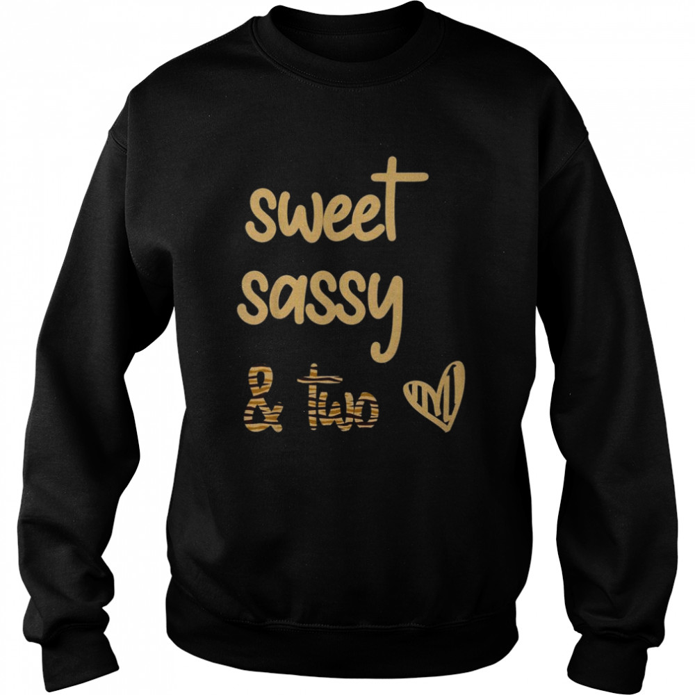 Kids Birthday girl for toddler n Sweet sassy two 2nd bir Shirt Unisex Sweatshirt