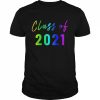 Klasse von 2021 Rainbow Art High School College Senior Shirt Classic Men's T-shirt