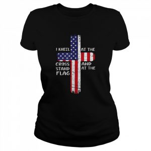 Kneel cross at the cross memorial day never forget veteran  Classic Women's T-shirt