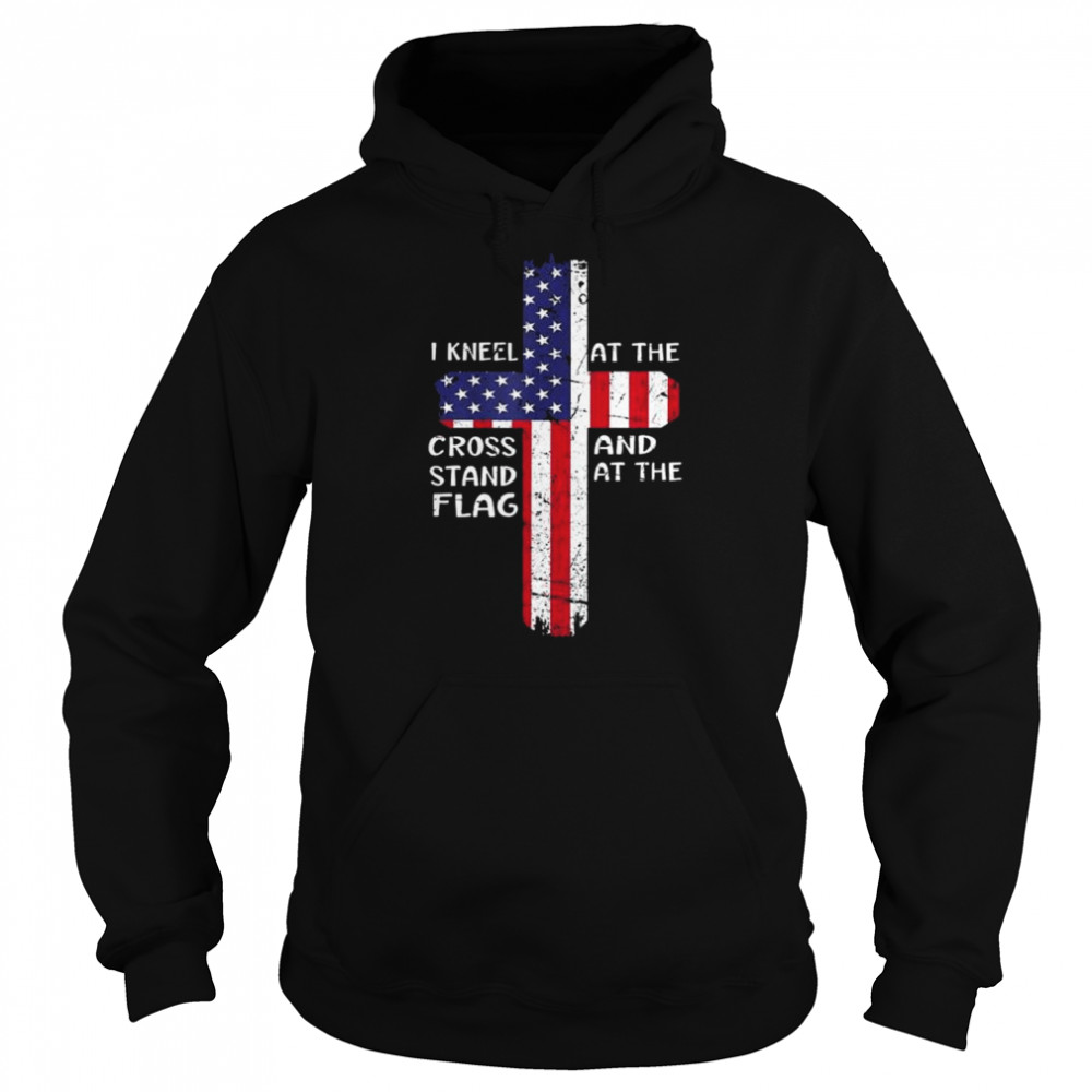 Kneel cross at the cross memorial day never forget veteran  Unisex Hoodie