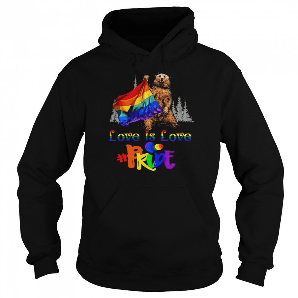 LGBT Bear love is love Pride  Unisex Hoodie