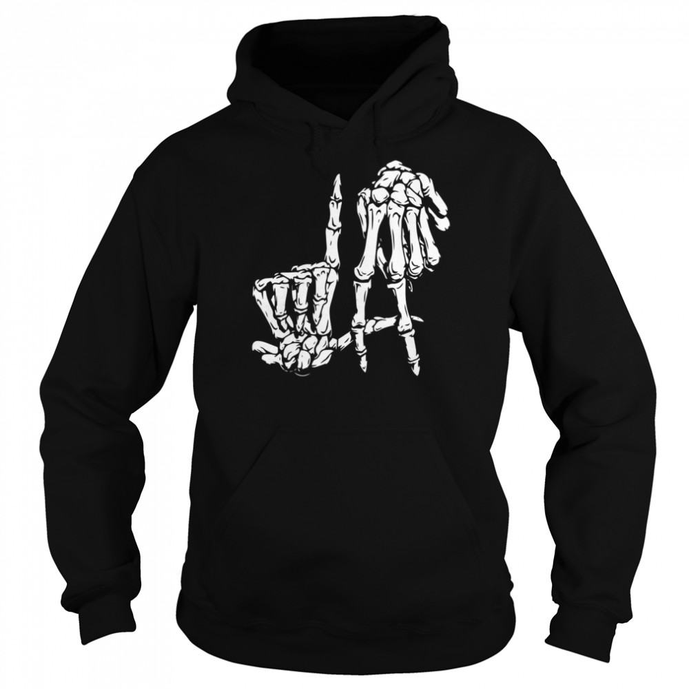 La Hand Sign Lazy DIY Halloween Costume Skeleton Los AngelesShirt Shirt Unisex Hoodie