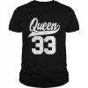 Ladies 33rd Birthday Girl Vintage Queen Retro 33 Years OldShirt Shirt Classic Men's T-shirt