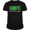 Leopard sunflower hope mental health awareness green ribbon  Classic Men's T-shirt