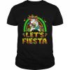 Lets Fiesta Dabbing Unicorn Girl Rainbow Cinco De Mayo Party Shirt Classic Men's T-shirt