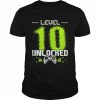 Level 10 Unlocked Video Gamer 10th Birthday Gamer Boys Shirt Classic Men's T-shirt