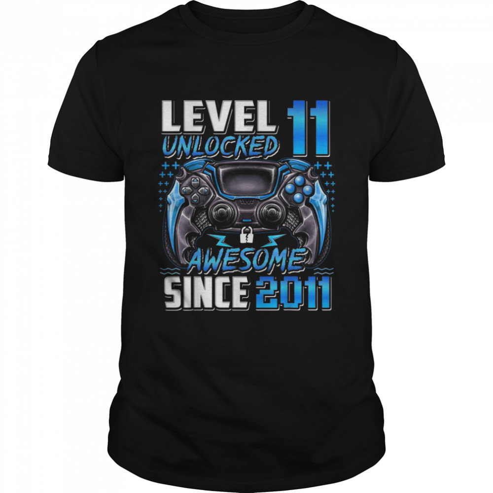 Level 11 Unlocked Awesome Since 2011 11th Birthday GamingShirt Shirt