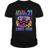 Level 21 Unlocked Awesome Since 2001 21st Birthday GamingShirt Shirt Classic Men's T-shirt