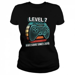 Level 7 Unlocked Awesome 2015 Video Game 7th Birthday Shirt Classic Women's T-shirt