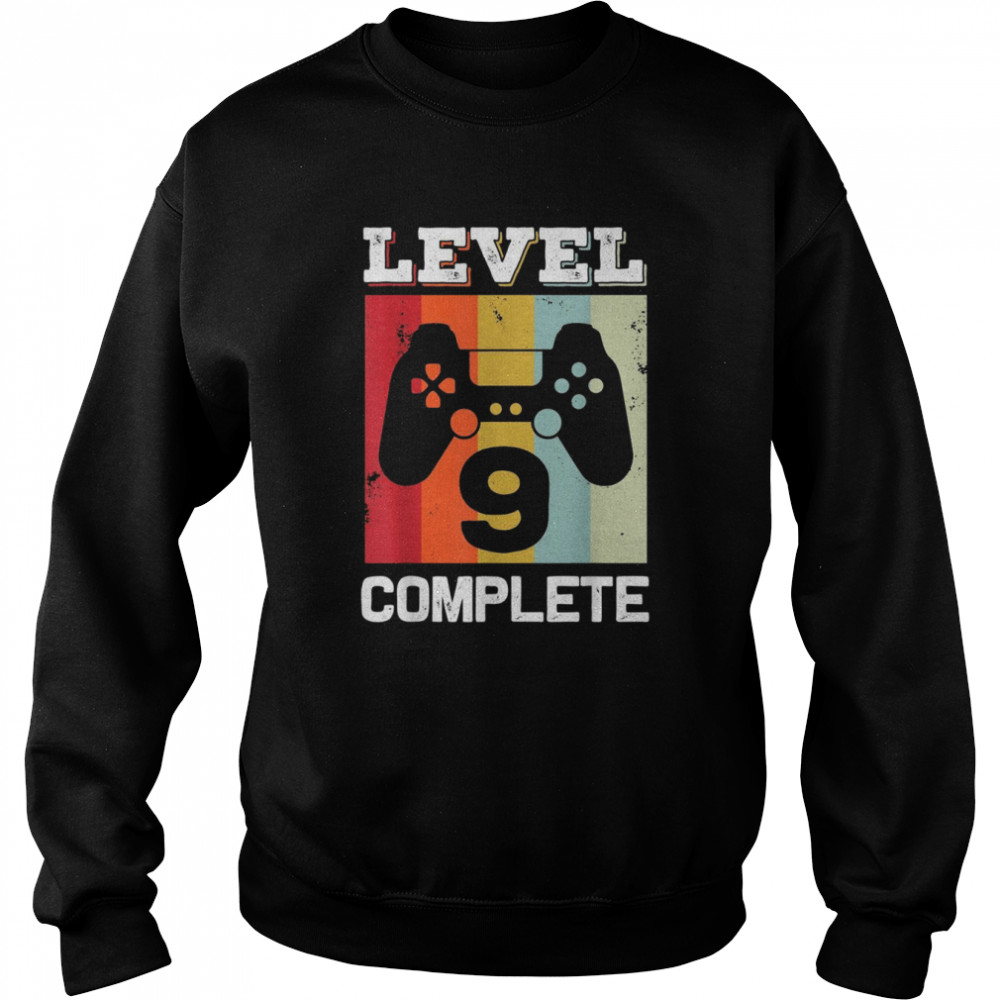 Level 9 Schließe das Geschenk zum 9 Jahrestag für ihn abShirt Shirt Unisex Sweatshirt