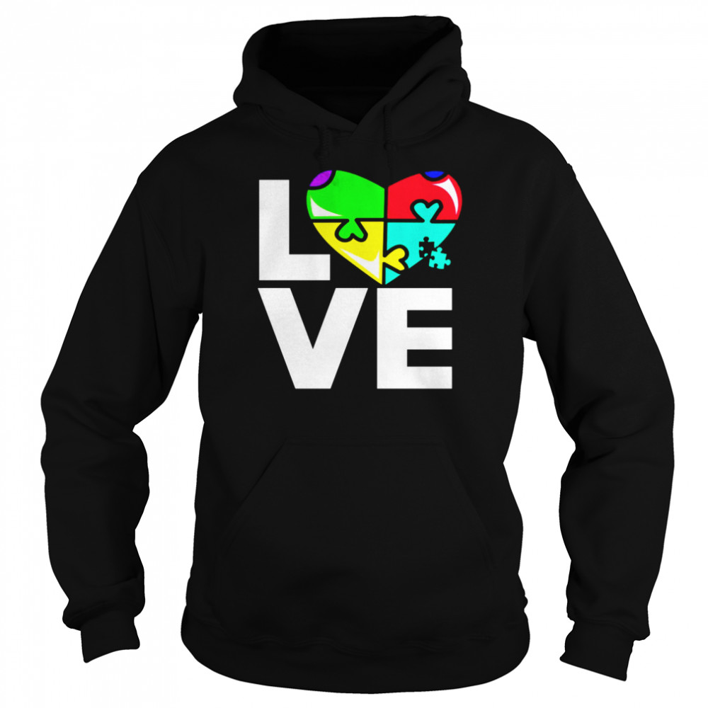 Liebe Autismus für AutismusFamilie Shirt Unisex Hoodie