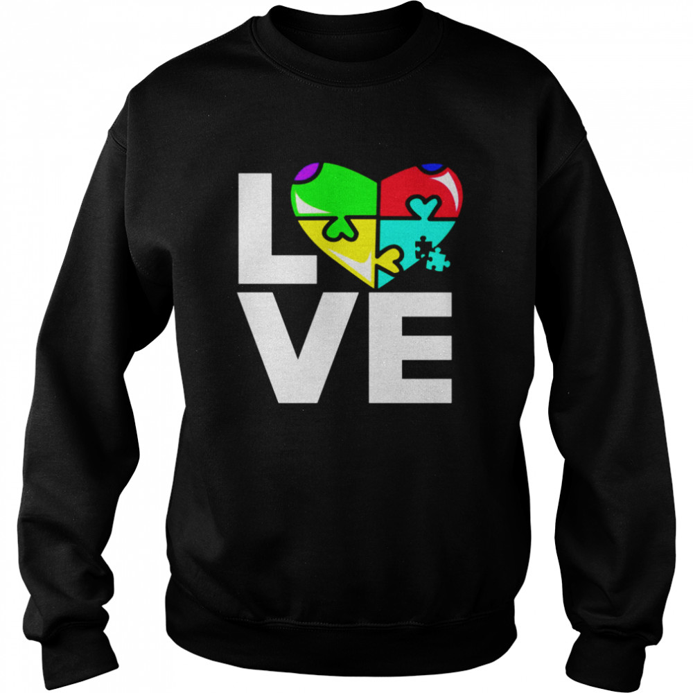 Liebe Autismus für AutismusFamilie Shirt Unisex Sweatshirt