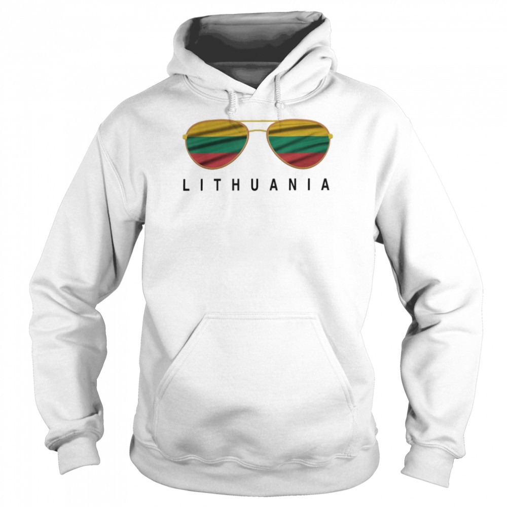 Lithuania Sunglasses, Lithuania Flag, LithuanianShirt Unisex Hoodie