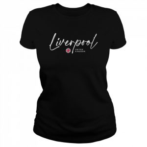 Liverpool UK United Kingdom Flag Shirt Classic Women's T-shirt