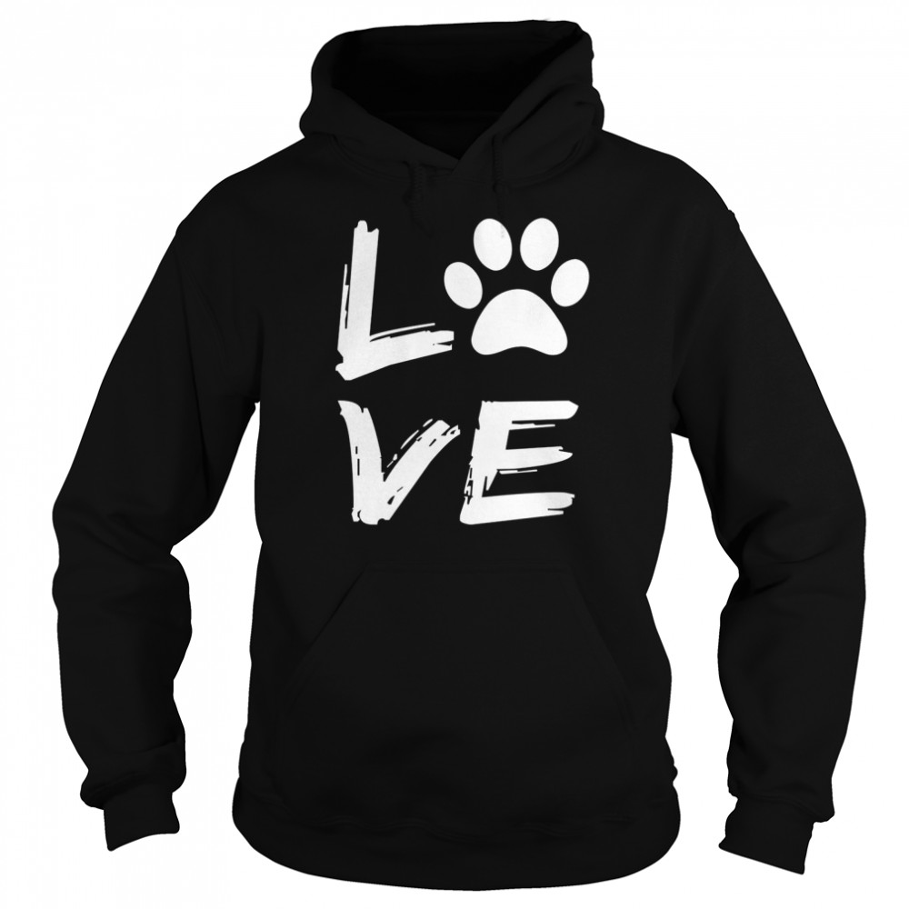 Love Dogs Perfect HundeLiebhaber Haustier Eltern Pfoten Geschenk Shirt Unisex Hoodie