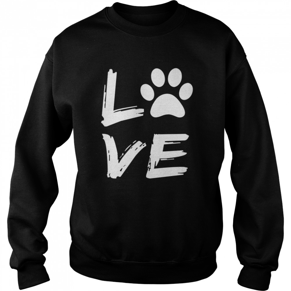 Love Dogs Perfect HundeLiebhaber Haustier Eltern Pfoten Geschenk Shirt Unisex Sweatshirt