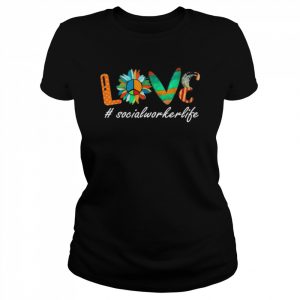 Love social worker life sunflower vintage  Classic Women's T-shirt