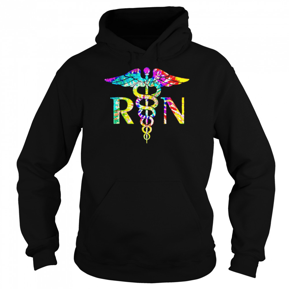 Lovely RN Registered Nurse Tie Dye Nurse Week 2022Shirt Unisex Hoodie