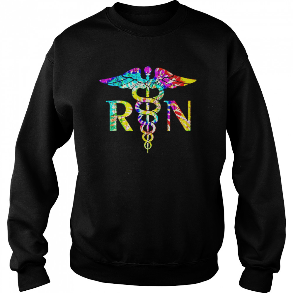 Lovely RN Registered Nurse Tie Dye Nurse Week 2022Shirt Unisex Sweatshirt