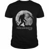 Lustiger Bigfoot Vollmond Believe Retro Gag Geschenk große Füße Shirt Classic Men's T-shirt