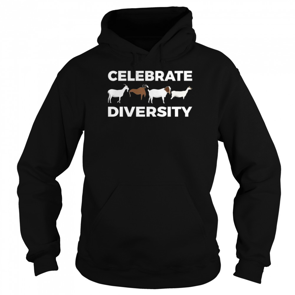 Lustiges ZiegenGeschenk für Männer und Frauen, coole Diversity Goat Shirt Unisex Hoodie