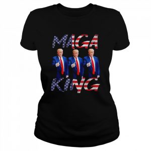 MAGA King Ultra MAGA Patriotic Trump Patriotic American Flag Shirt Classic Women's T-shirt