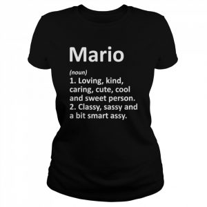 MARIO Definition Personalized Name Birthday Idea Shirt Classic Women's T-shirt