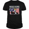 Maga king anti biden us flag pro Trump  Classic Men's T-shirt