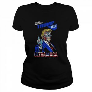 Make america Trump great again ultra maga flag  Classic Women's T-shirt