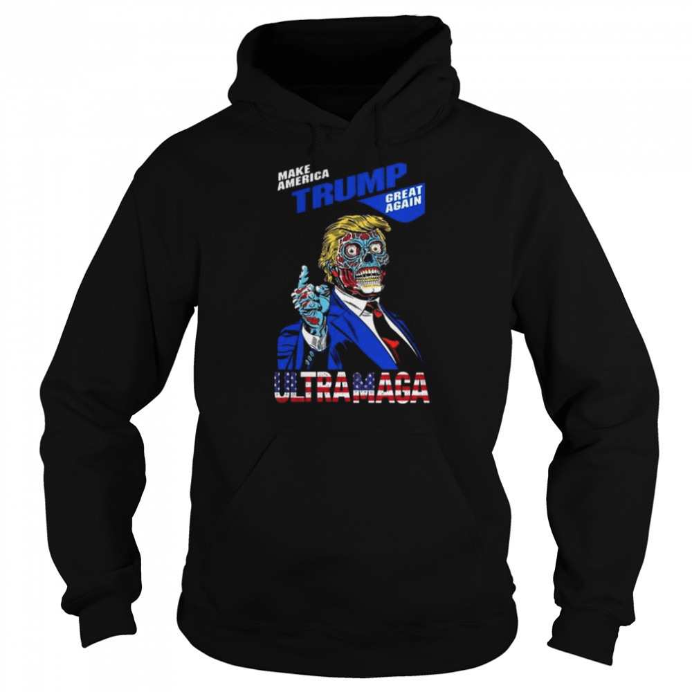 Make america Trump great again ultra maga flag  Unisex Hoodie