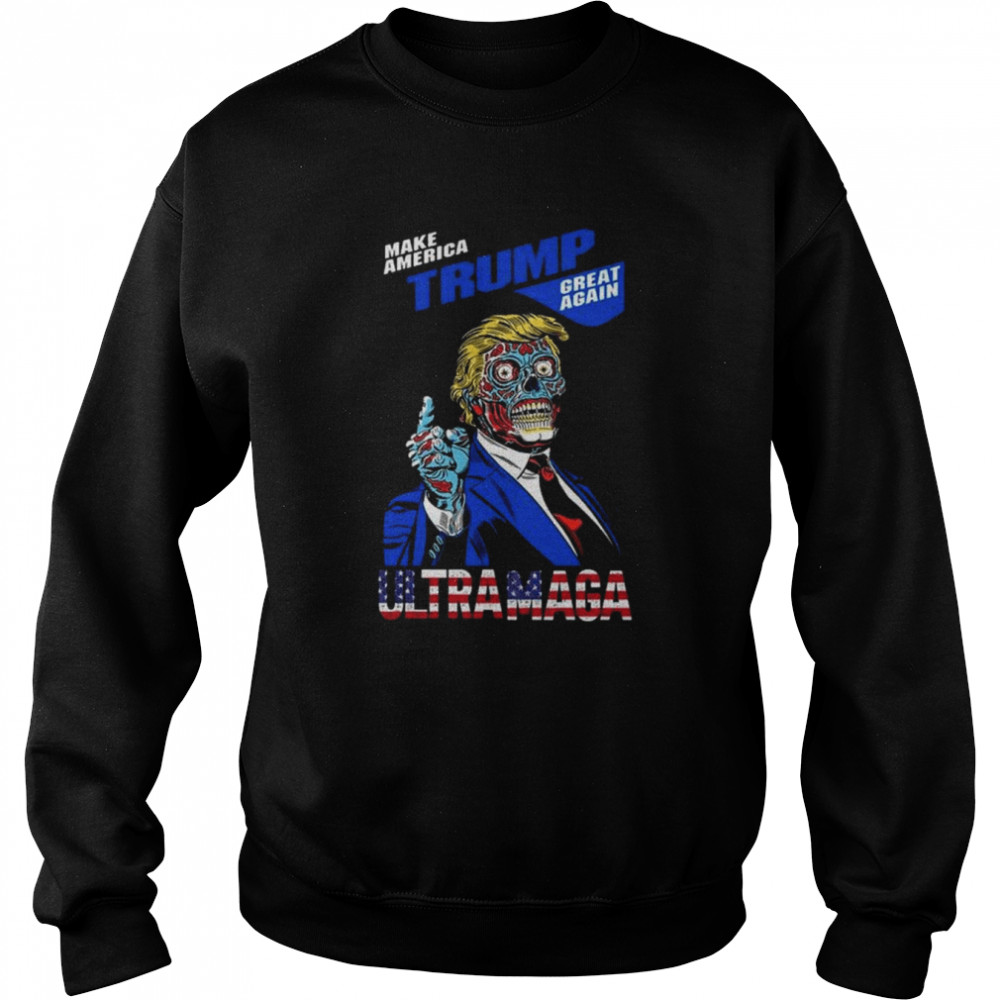 Make america Trump great again ultra maga flag  Unisex Sweatshirt