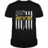 Man Of God Husband Dad And Grandpa Cross American Flag Jesus Christian  Classic Men's T-shirt