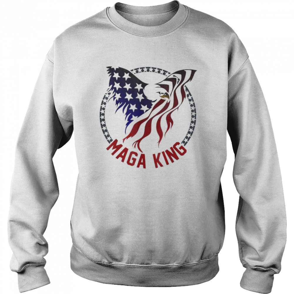 Mega king eagle usa flag proud ultra maga Trump 2024  Unisex Sweatshirt