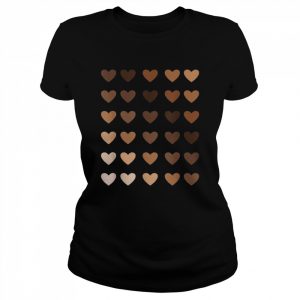 Melanin hearts for melanated african pride and love Shirt Classic Women's T-shirt