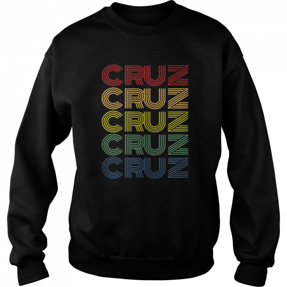 Mens Cruz Wordmark Pattern Personalized Name Retro Tank ShirtTop Shirt Unisex Sweatshirt