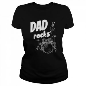 Mens Dad Father’s Day Drum Kit Drums Music IdeaShirt Shirt Classic Women's T-shirt