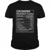 Mens Grandpa Nutrition Facts Thoughtful Sweet Fathers Day Shirt Classic Men's T-shirt