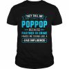 Mens They Call Me PopPop Because Partner In Crime Fathers DayGif Shirt Classic Men's T-shirt