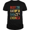 Mens Vintage Cat Daddy Father’s day Best Cat Dad Ever Shirt Classic Men's T-shirt