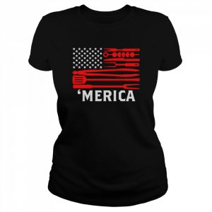 Merica BBQ Flag  Classic Women's T-shirt