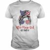 Messy bun ultra maga girl get over it  Classic Men's T-shirt