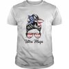 Messy bun women ultra maga pro Trump ultra maga American flag  Classic Men's T-shirt