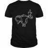 Middle Finger Uterus  Classic Men's T-shirt