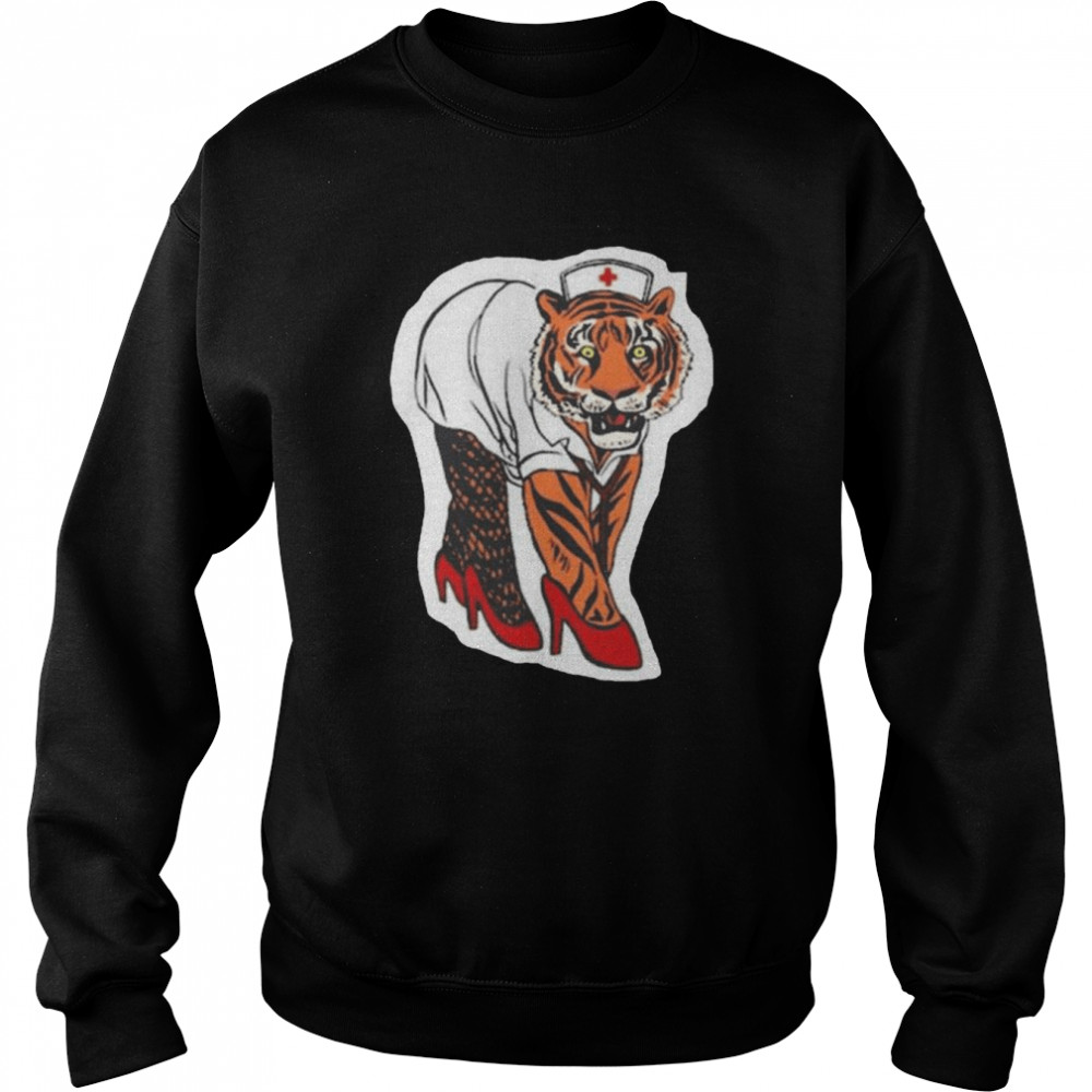 Mkupperman sexy tiger nurse  Unisex Sweatshirt