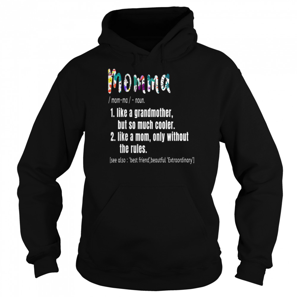 Momma Definition Mother’s Day & Birthday GrandmotherShirt Unisex Hoodie