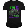 Monster Trucks Are My Jam 5th Birthday Boy 5 years old Shirt Classic Men's T-shirt