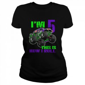 Monster Trucks Are My Jam 5th Birthday Boy 5 years old Shirt Classic Women's T-shirt